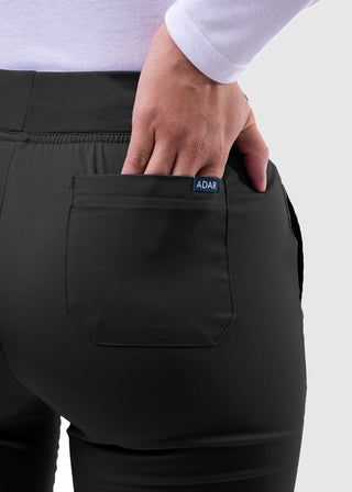 Adar Pro Women's Yoga Knit Waist Tailored Skinny Pant