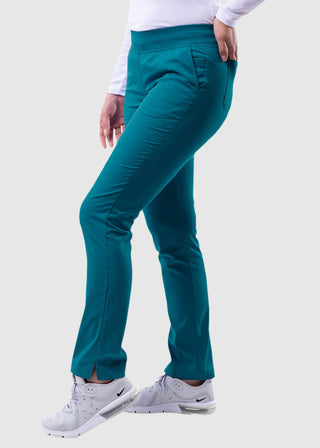 Adar Pro Women's Yoga Knit Waist Tailored Skinny Pant