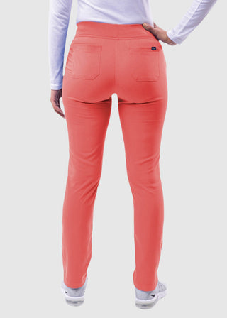 Adar Pro Women's Yoga Knit Waist Tailored Skinny Pant