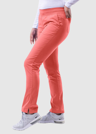 Adar Pro Women's Yoga Knit Waist Tailored Skinny Pant