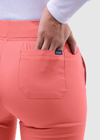 Adar Pro Women's Yoga Knit Waist Tailored Skinny Pant