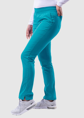 Adar Pro Women's Yoga Knit Waist Tailored Skinny Pant