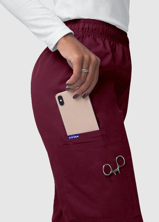 Adar Sivvan Women's Comfort Elastic Drawstring Cargo Pants