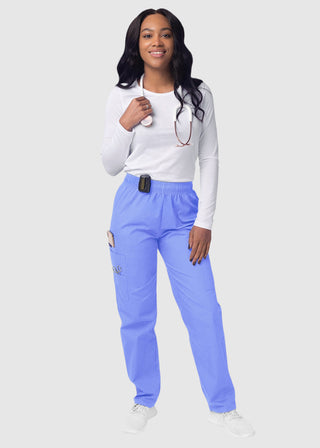 Adar Sivvan Women's Comfort Elastic Drawstring Cargo Pants