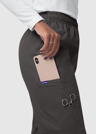 Adar Sivvan Women's Comfort Elastic Drawstring Cargo Pants