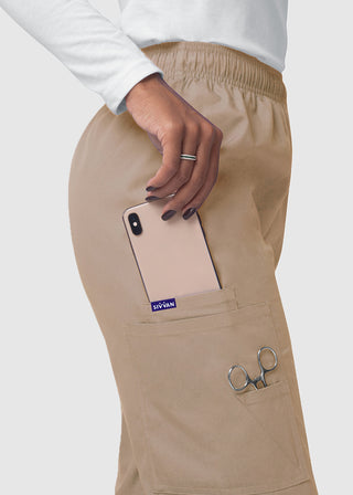 Adar Sivvan Women's Comfort Elastic Drawstring Cargo Pants