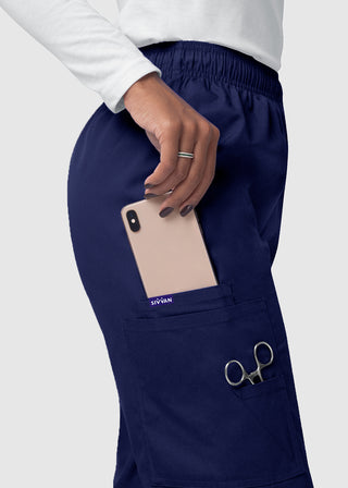 Adar Sivvan Women's Comfort Elastic Drawstring Cargo Pants