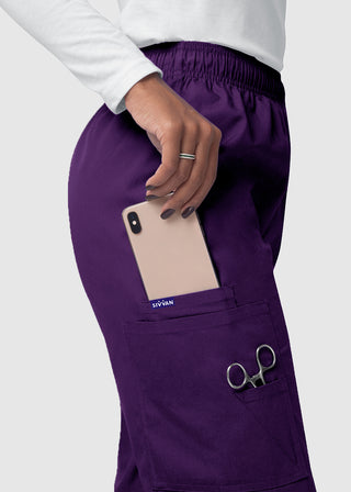 Adar Sivvan Women's Comfort Elastic Drawstring Cargo Pants