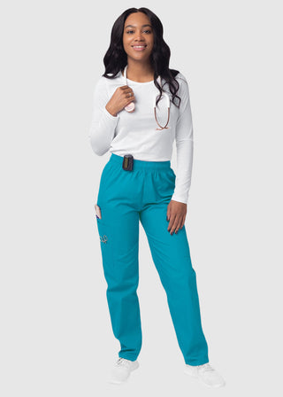 Adar Sivvan Women's Comfort Elastic Drawstring Cargo Pants