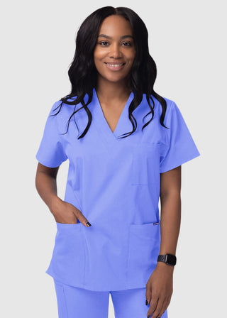 Adar Sivvan Unisex V-Neck Three Pocket Top