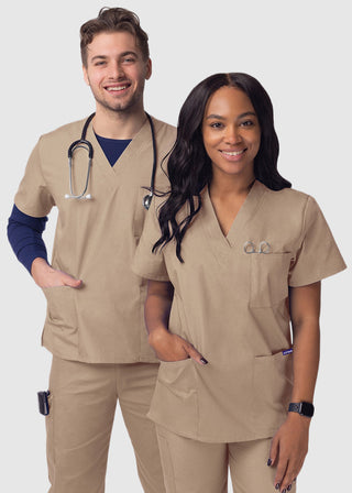 Adar Sivvan Unisex V-Neck Three Pocket Top