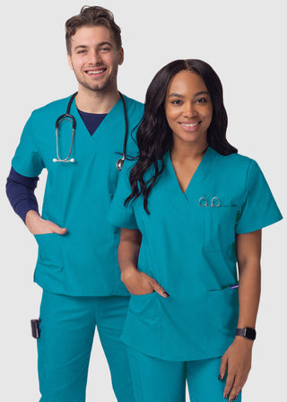 Adar Sivvan Unisex V-Neck Three Pocket Top