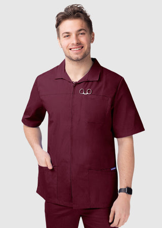 Adar Sivvan Men's Zippered Short Sleeve Jacket