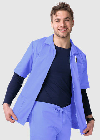 Adar Sivvan Men's Zippered Short Sleeve Jacket