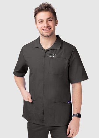 Adar Sivvan Men's Zippered Short Sleeve Jacket