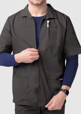 Adar Sivvan Men's Zippered Short Sleeve Jacket