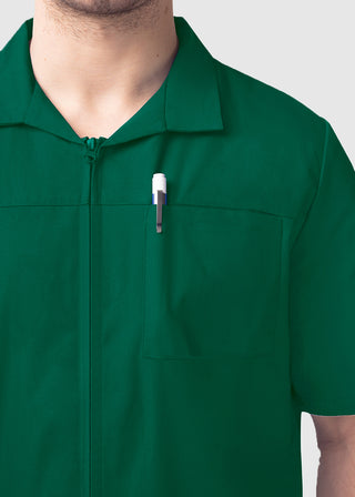 Adar Sivvan Men's Zippered Short Sleeve Jacket