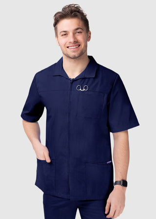 Adar Sivvan Men's Zippered Short Sleeve Jacket