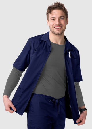 Adar Sivvan Men's Zippered Short Sleeve Jacket