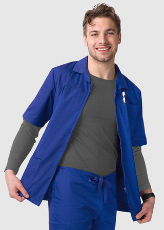 Adar Sivvan Men's Zippered Short Sleeve Jacket