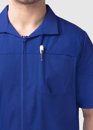 Adar Sivvan Men's Zippered Short Sleeve Jacket