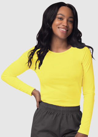 Adar Sivvan Women's Long Sleeve Comfort Underscrub Tee