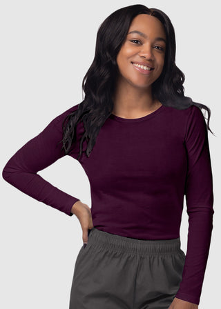 Adar Sivvan Women's Long Sleeve Comfort Underscrub Tee
