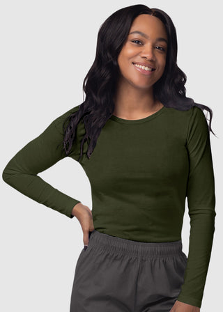 Adar Sivvan Women's Long Sleeve Comfort Underscrub Tee