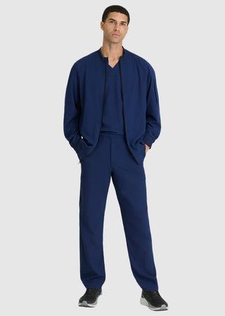 Barco One Men's Warm-Up Bomber Solid Scrub Jacket