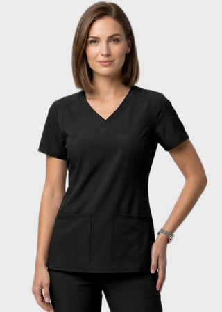 HeedFit Women's Side Pocket Scrub Top