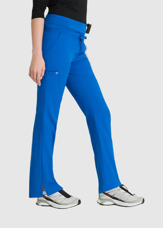 Barco One Women 5-Pocket Knit Waistband Flare Scrub Pant