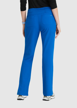 Barco One Women 5-Pocket Knit Waistband Flare Scrub Pant