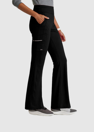 Barco One Women's High Rise Fit And Flare Scrub Tall Pants