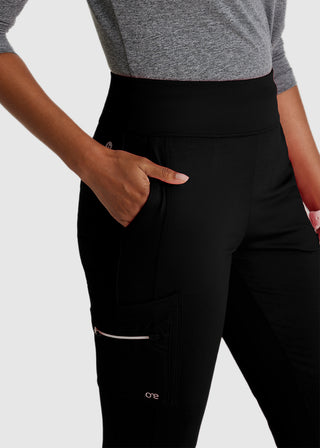 Barco One Women's High Rise Fit And Flare Scrub Pants