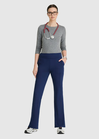 Barco One Women's High Rise Fit And Flare Scrub Pants