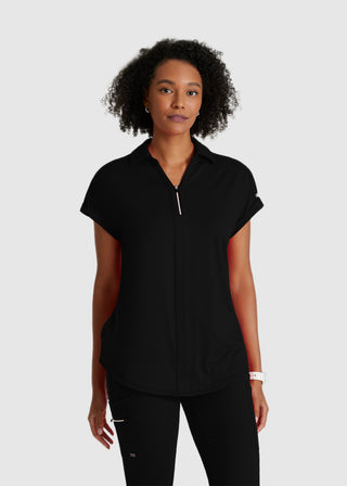Barco One Women's Zip-Neck Dolman Top