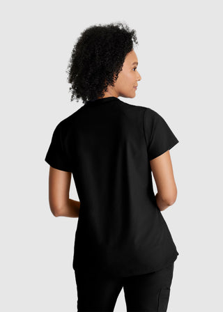 Barco One Women's  Flux 2-Pocket Banded Zip Collar Top