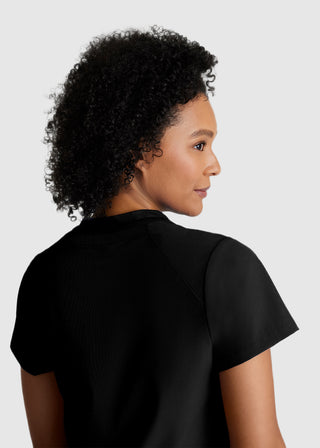 Barco One Women's  Flux 2-Pocket Banded Zip Collar Top