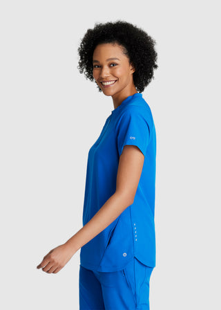Barco One Women's  Flux 2-Pocket Banded Zip Collar Top
