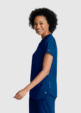 Barco One Women's  Flux 2-Pocket Banded Zip Collar Top