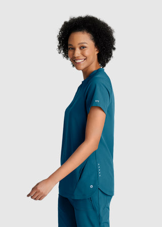 Barco One Women's  Flux 2-Pocket Banded Zip Collar Top