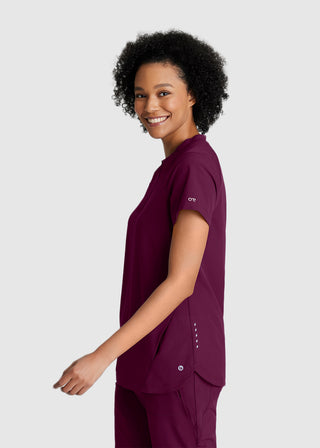 Barco One Women's  Flux 2-Pocket Banded Zip Collar Top