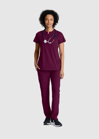 Barco One Women's  Flux 2-Pocket Banded Zip Collar Top