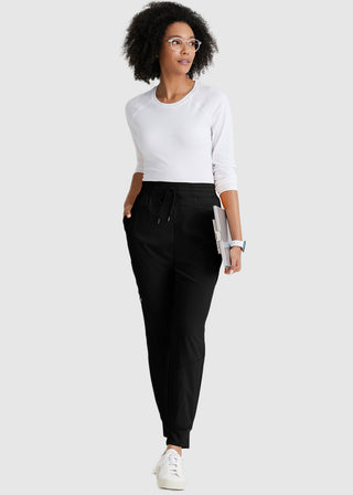 Barco One Women's Three Pocket Elastic waist Cargo Jogger Pant