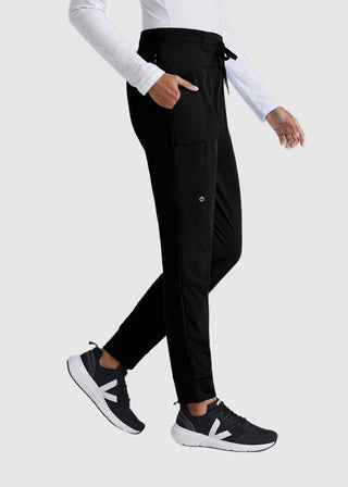 Barco One Women's Three Pocket Elasticwaist Cargo Jogger Petite Pant