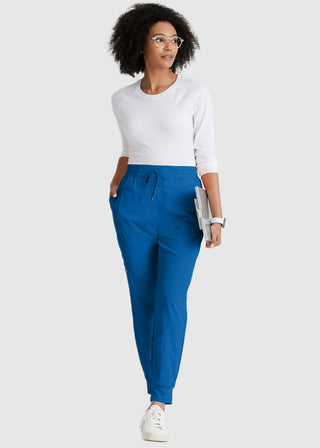 Barco One Women's Three Pocket Elasticwaist Cargo Jogger Petite Pant