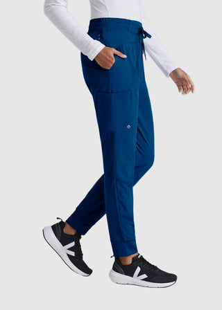 Barco One Women's Three Pocket Elasticwaist Cargo Jogger Petite Pant