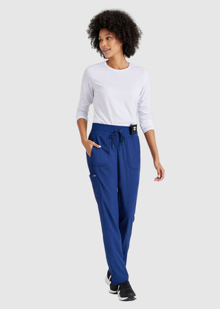 Barco One Women's Uplift Slim Leg Scrub Petite Pant