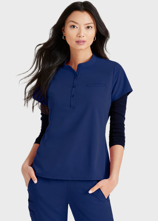 Barco Unify Women's Henley Tuck-In Scrub Top