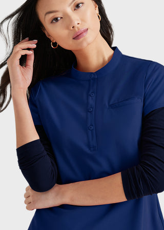 Barco Unify Women's Henley Tuck-In Scrub Top